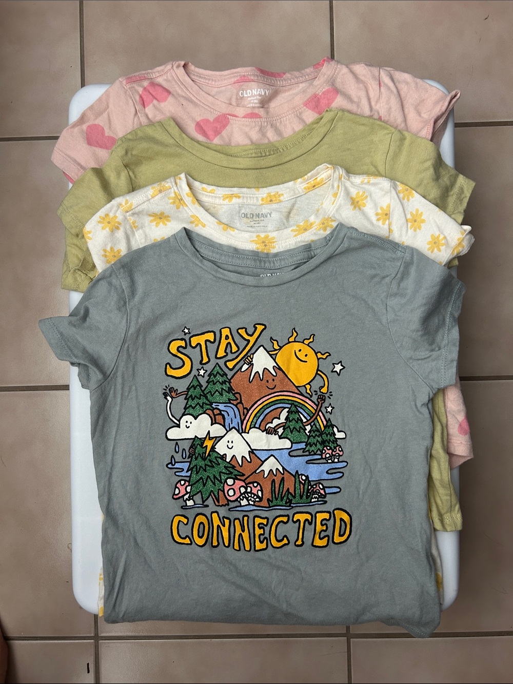 EUC Old Navy Graphic Tees (4 Total)